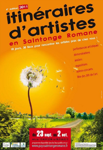 Itinéraires d'artistes en Saintonge Romane 