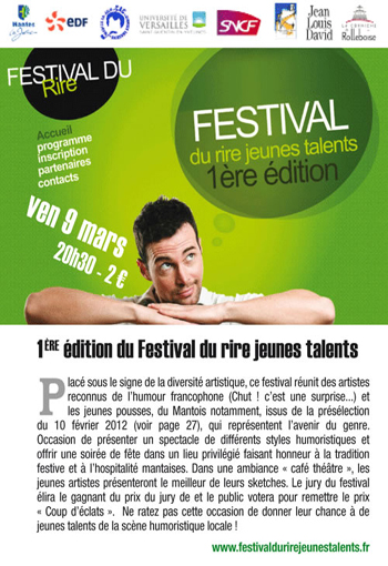 Festival du Rire Jeunes Talents Mantes-la-Jolie