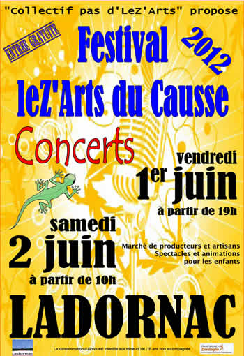 FESTIVAL LEZ'ARTS DU CAUSSE 2012