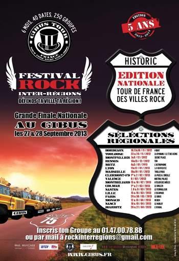 5éme édition du Festival Rock Inter Régions 2013