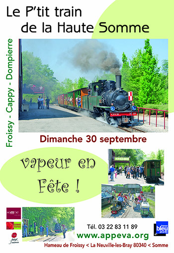 Festival Vapeur de fin de saison, Train touristique de la Haute Somme.