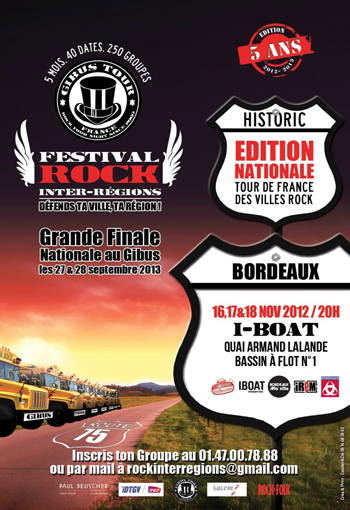 Sélections bordelaises du Festival Rock Inter Régions