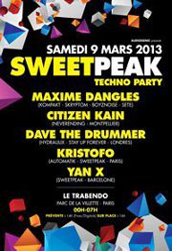 SWEETPEAK @Paris – Techno Party !!
