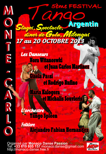FESTIVAL INTERNATIONAL DE TANGO ARGENTIN DE MONTE-CARLO (MONACO)