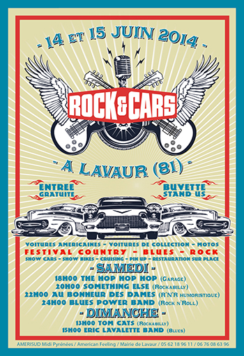 Festival ROCK’&’CARS à Lavaur (81) les 14 et 15 juin 2014
