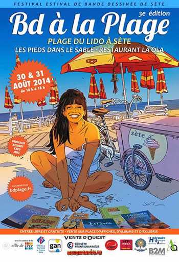 Festival de bande dessinée BD à la Plage de Sète (Hérault)