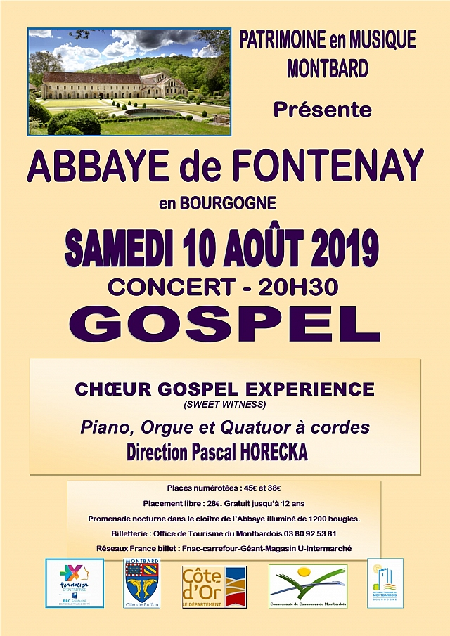 Concert GOSPEL à l'Abbaye de Fontenay 
