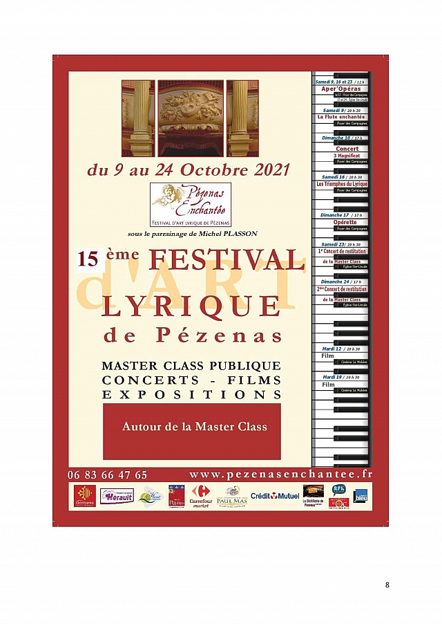 Festival d'Art Lyrique Pézenas Enchantée