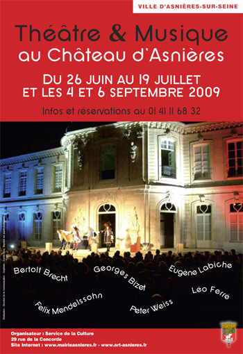 Théâtre et Musique au Château d'Asnières