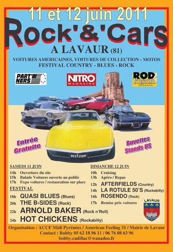 Festival ROCK’&’CARS à Lavaur (81) les 11 et 12 juin 2011